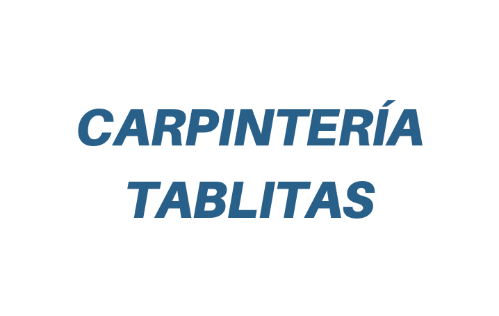Carpintería Tablitas