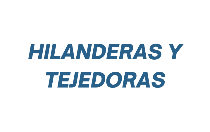 Hilanderas Y Tejedoras