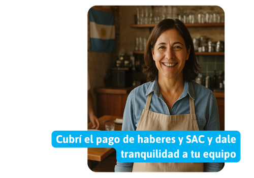 Dueña de comercio sonríe ante la cámara