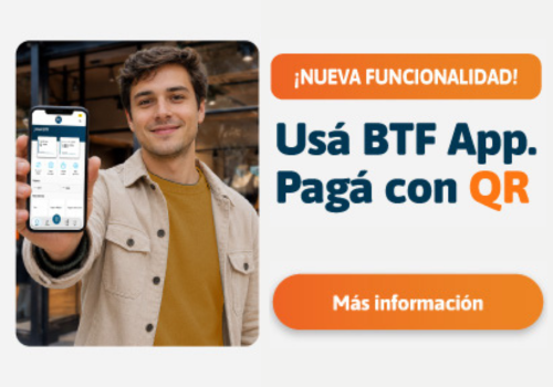Botón de Pagá con QR con BTF App 